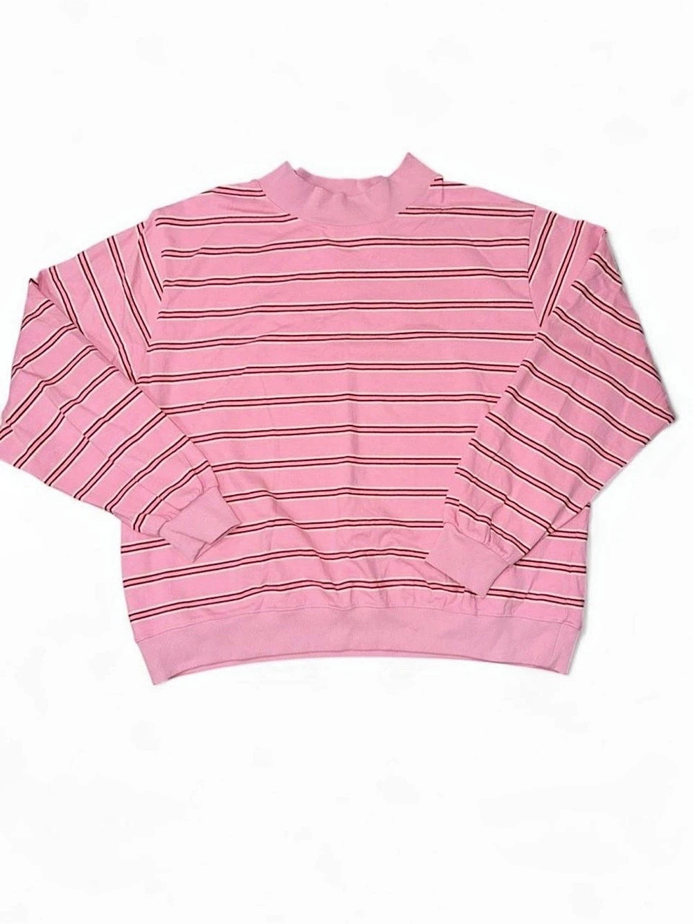 PARKE Valentines Striped Mockneck - L/XL